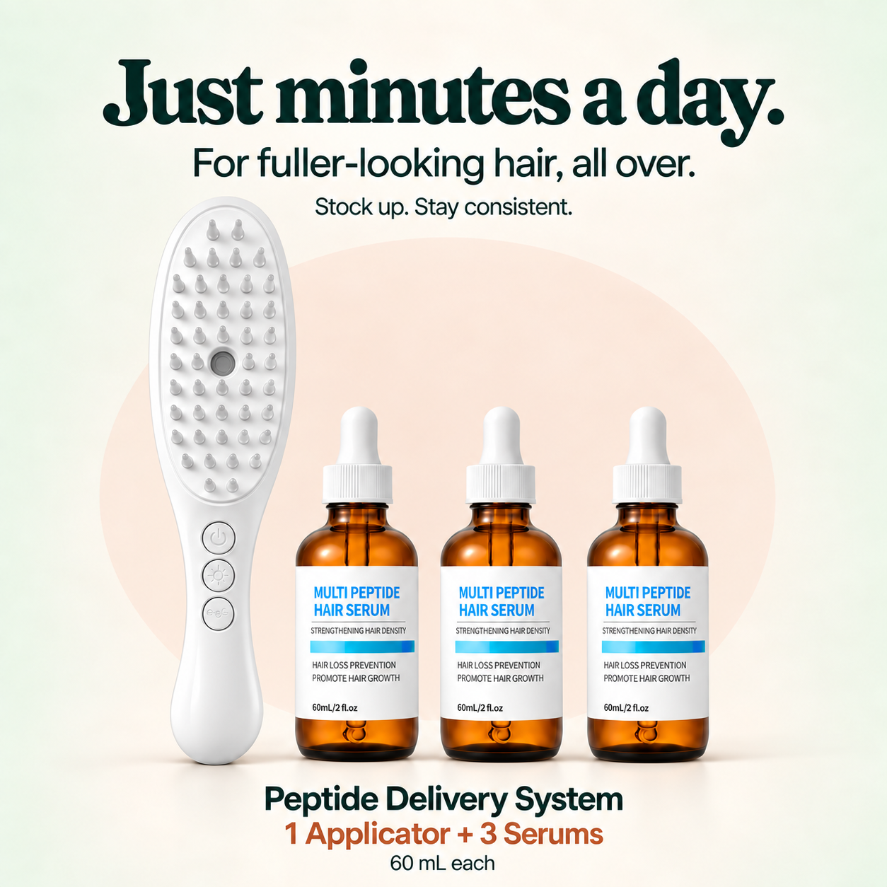 Applicator + 3 × 60 mL Serums