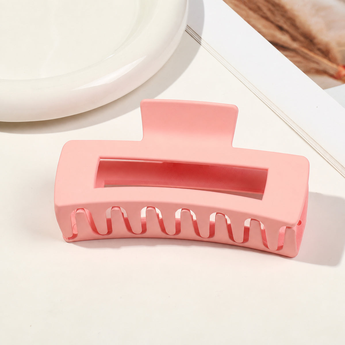 Matte Square Hair Claw Clip