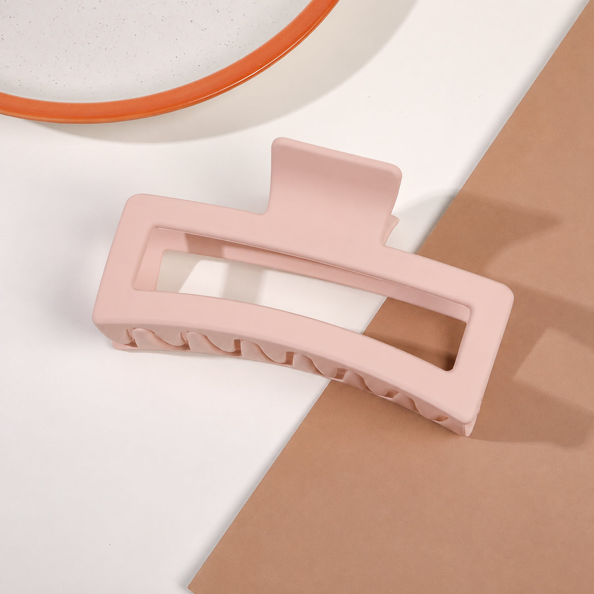 Matte Square Hair Claw Clip
